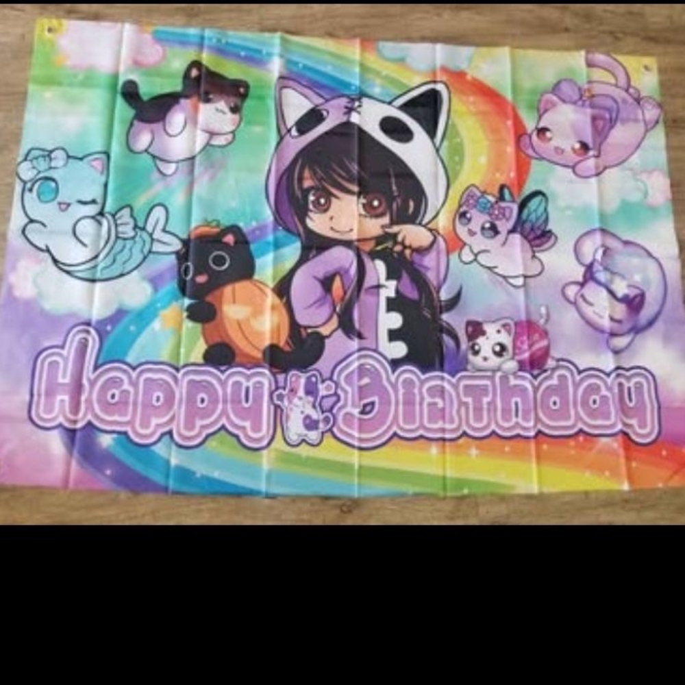 2/$25 Aphmau Plushies Happy Birthday Banner